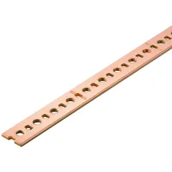 Busbar, 15 x 2 mm, length 1000 mm for connection terminal, 0280200000