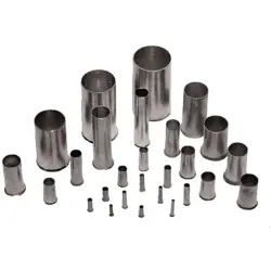 Uninsulated wire end ferrule, 0.75 mm², 6 mm long, DIN 46228-1, silver, 0282700000
