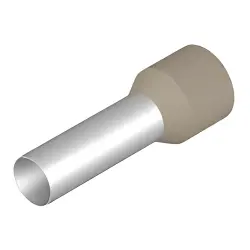 Insulated wire end ferrule, 35 mm², 39 mm/25 mm long, beige, 0317300000