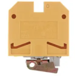 Protective conductor terminal, screw connection, 0.5-4.0 mm², 2 pole, 8 kV, yellow/green, 0354560000