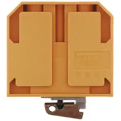 Protective conductor terminal, screw connection, 10-35 mm², 2 pole, 8 kV, yellow/green, 0354760000