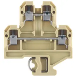 Multi level terminal block, screw connection, 0.5-4.0 mm², 32 A, 6 kV, beige/yellow, 0355460000
