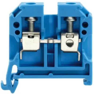 Through terminal block, screw connection, 0.5-10 mm², 2 pole, 41 A, 8 kV, blue, 0380580000 - 1