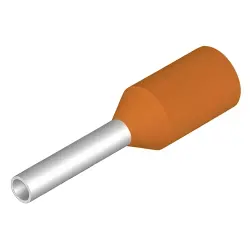 Insulated wire end ferrule, 0.5 mm², 12 mm/6 mm long, orange, 0409500000