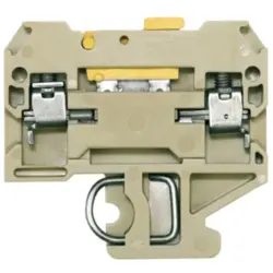 Disconnect/test-disconnect terminal block, screw connection, 0.5-4.0 mm², 10 A, 6 kV, beige, 0412160000