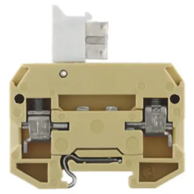 Disconnect/test-disconnect terminal block, screw connection, 0.5-4.0 mm², 10 A, 6 kV, beige, 0412760000 - 1