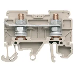 Bolt terminal, screw connection, 16 mm², 76 A, 8 kV, dark beige, 0448460000