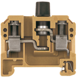 Fuse terminal block, 2 pole, 0.5-10 mm², 500 V, 10 A, 0501600000