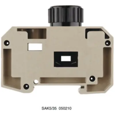 Fuse terminal block, 2 pole, 0.5-10 mm², 400 V, 63 A, 0502100000 - 1