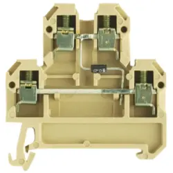 Component terminal block, screw connection, 0.5-4.0 mm², 10 A, beige/yellow, 0538960000