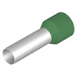 Insulated wire end ferrule, 16 mm², 28 mm/18 mm long, green, 0566000000