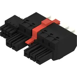 Socket header, 5 pole, pitch 7.62 mm, straight, black, 2549530000
