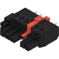Socket header, 5 pole, pitch 7.62 mm, straight, black, 2629300000