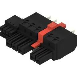 Socket header, 5 pole, pitch 7.62 mm, straight, black, 2629320000