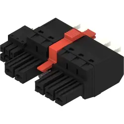 Socket header, 5 pole, pitch 7.62 mm, straight, black, 2549600000