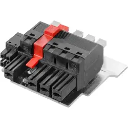 Socket header, 4 pole, pitch 7.62 mm, straight, black, 2633400000