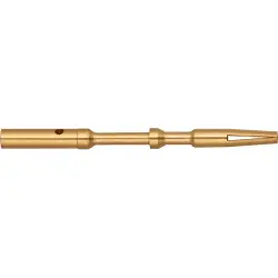 Receptacle, 0.34 mm², AWG 22, crimp connection, gold-plated, 2565970000