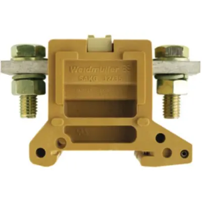 Through terminal block, screw connection, 10-70 mm², 1 pole, 150 A, 8 kV, yellow, 0637320000 - 1