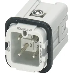 Contact insert, male, plug