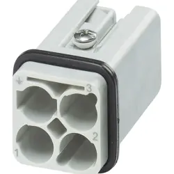 Contact insert, male, plug