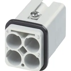 Contact insert, male, plug