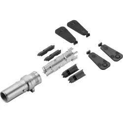 Contact module, male, plug