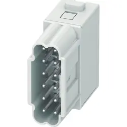 Contact insert, male, plug