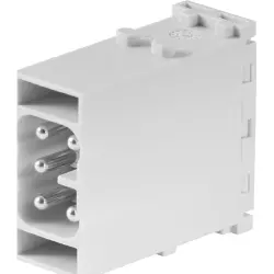 Contact module, male, plug