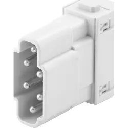 Contact module, male, plug
