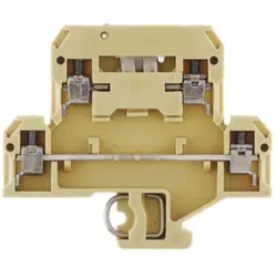 Multi level terminal block, screw connection, 0.5-4.0 mm², 10 A, 6 kV, beige/yellow, 0687360000