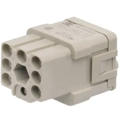Socket contact insert, 1, 7 pole, unequipped, crimp connection, with PE contact, 1003180000 - 1