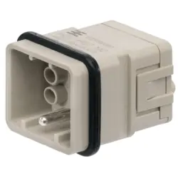 Pin contact insert, 1, 7 pole, unequipped, crimp connection, with PE contact, 1003190000