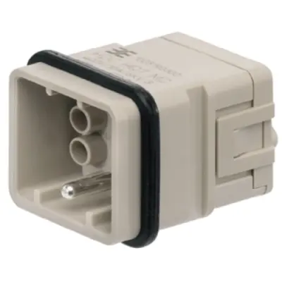 Pin contact insert, 1, 7 pole, unequipped, crimp connection, with PE contact, 1003190000 - 1
