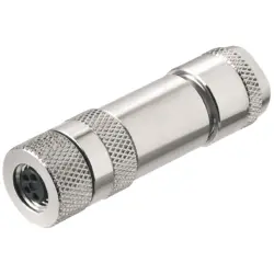 Jack, M8, 4 pole, screw connection, straight, 1010090000