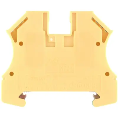 Protective conductor terminal, screw connection, 0.5-10 mm², 2 pole, 720 A, 8 kV, yellow/green, 1010200000 - 1