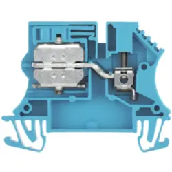 Disconnect/test-disconnect terminal block, screw connection, 0.5-4.0 mm², 24 A, 6 kV, blue, 1010680000