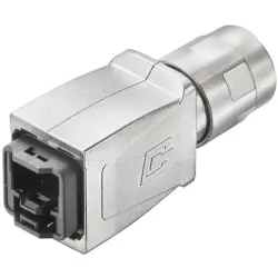 Plug housing, silver, for RJ45 connector, 1011560000