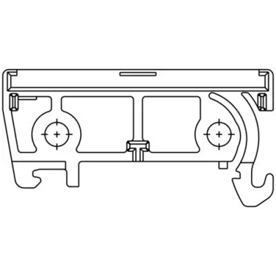 End plate, straight, PA, (L x W x H) 45 x 8 x 22.9 mm, orange, 1011600000 - 1