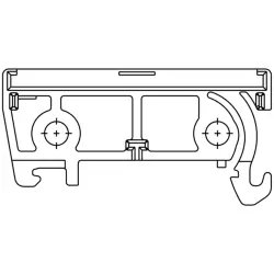 End plate, straight, PA, (L x W x H) 45 x 8 x 22.9 mm, orange, 1011600000