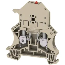 Fuse terminal block, 2 pole, 0.5-6.0 mm², 250 V, 6.3 A, 1012400000