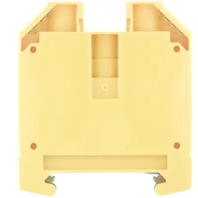 Protective conductor terminal, screw connection, 2.5-35 mm², 2 pole, 4200 A, 8 kV, yellow/green, 1012600000 - 1