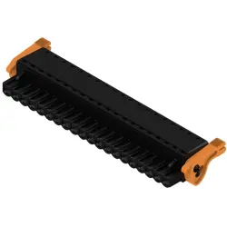 Pin header, 20 pole, pitch 5.08 mm, straight, black, 1014320000