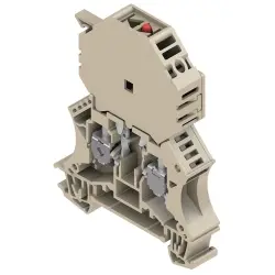 Fuse terminal block, 2 pole, 0.5-6.0 mm², 250 V, 6.3 A, 1014400000