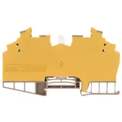 Disconnect/test-disconnect terminal block, screw connection, 0.5-1.5 mm², 10 A, 4 kV, dark beige, 1015800000