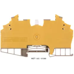 Disconnect/test-disconnect terminal block, screw connection, 0.5-1.5 mm², 10 A, 4 kV, dark beige, 1015900000