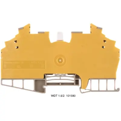 Disconnect/test-disconnect terminal block, screw connection, 0.5-1.5 mm², 10 A, 4 kV, dark beige, 1015900000 - 1
