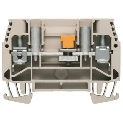 Disconnect/test-disconnect terminal block, screw connection, 0.5-10 mm², 41 A, 6 kV, dark beige, 1016900000