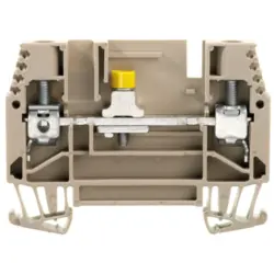 Disconnect/test-disconnect terminal block, screw connection, 0.5-10 mm², 41 A, 6 kV, dark beige, 1017900000