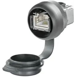 Modular adapter, RJ45 socket to RJ45 socket, straight, Cat 6A, 1018790000