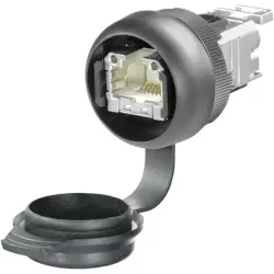 Socket, RJ45, 8 pole, Cat 6A, IDC connection, through hole, 1018810000